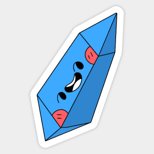 Cute crystal, kawaii bleu crystal Sticker
